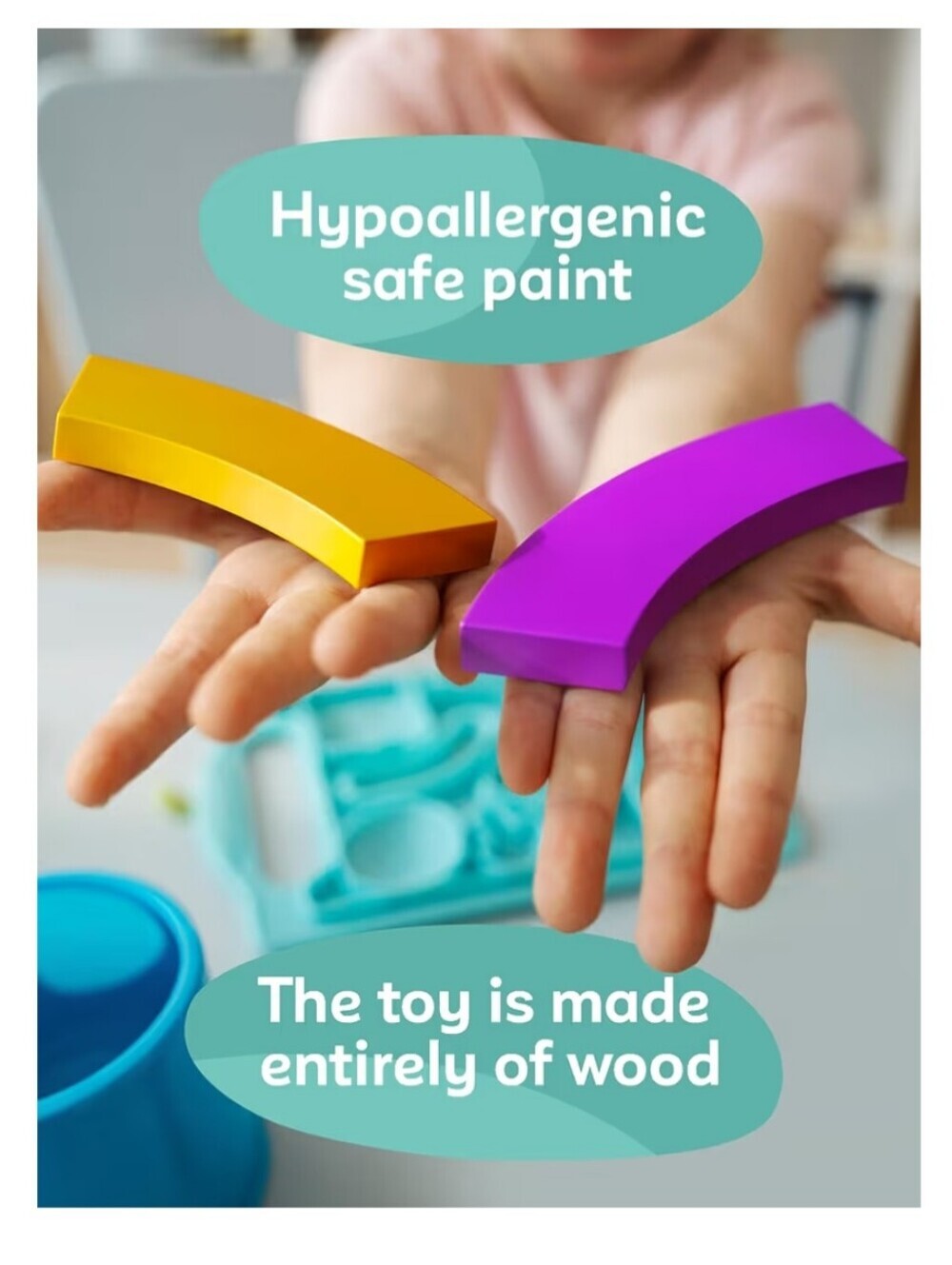 Toddler learning wooden Montessori toys - Picture 7 of 8